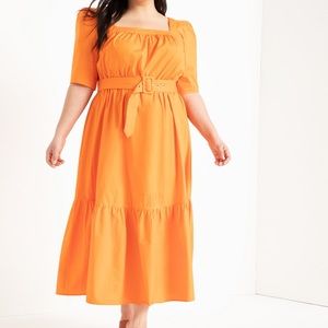 NWT ELOQUII 26W 🍊 Fit and Flare Dress